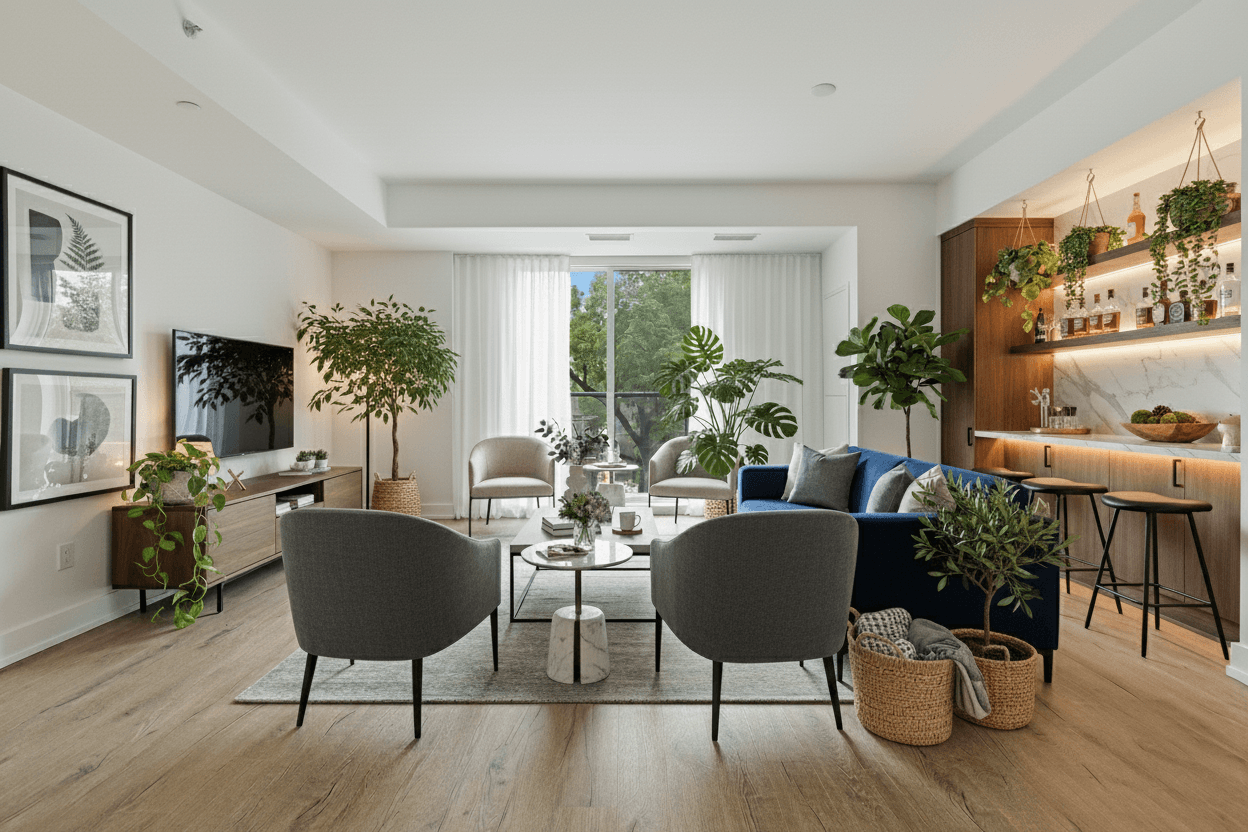 After transformation - modern minimal room