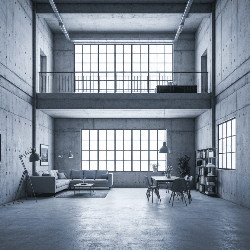 Industrial loft design